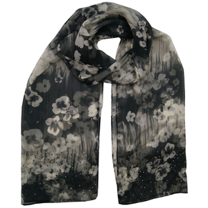Lady Fashion Polyester Customized Wholesale Jacquard Woven Scarf 