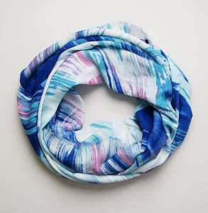 High Quality Spring Autumn Winter Women Neckwarmer Printed Polyester Woven Scarf 