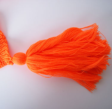 Acrylic Customized Wholesale Lady Fashion Knitted Scarf with Tassels