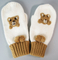 Wholesale Customized Small MOQ Polpular Lovely Acrylic Bear Knitted Gloves